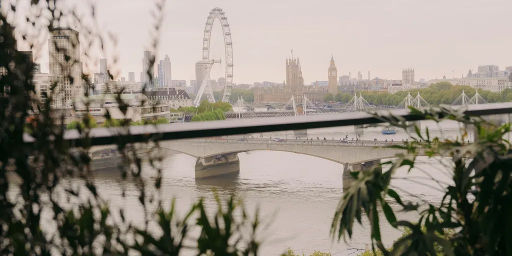 River Thames and London skyline from 180 The Thames