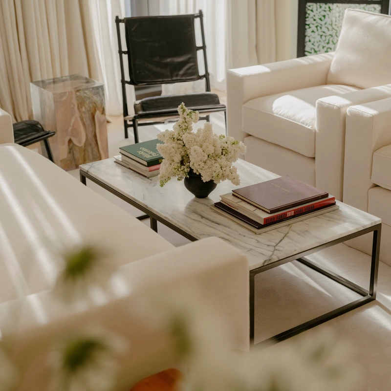 Apartment interior at 180 The Thames overlooking London